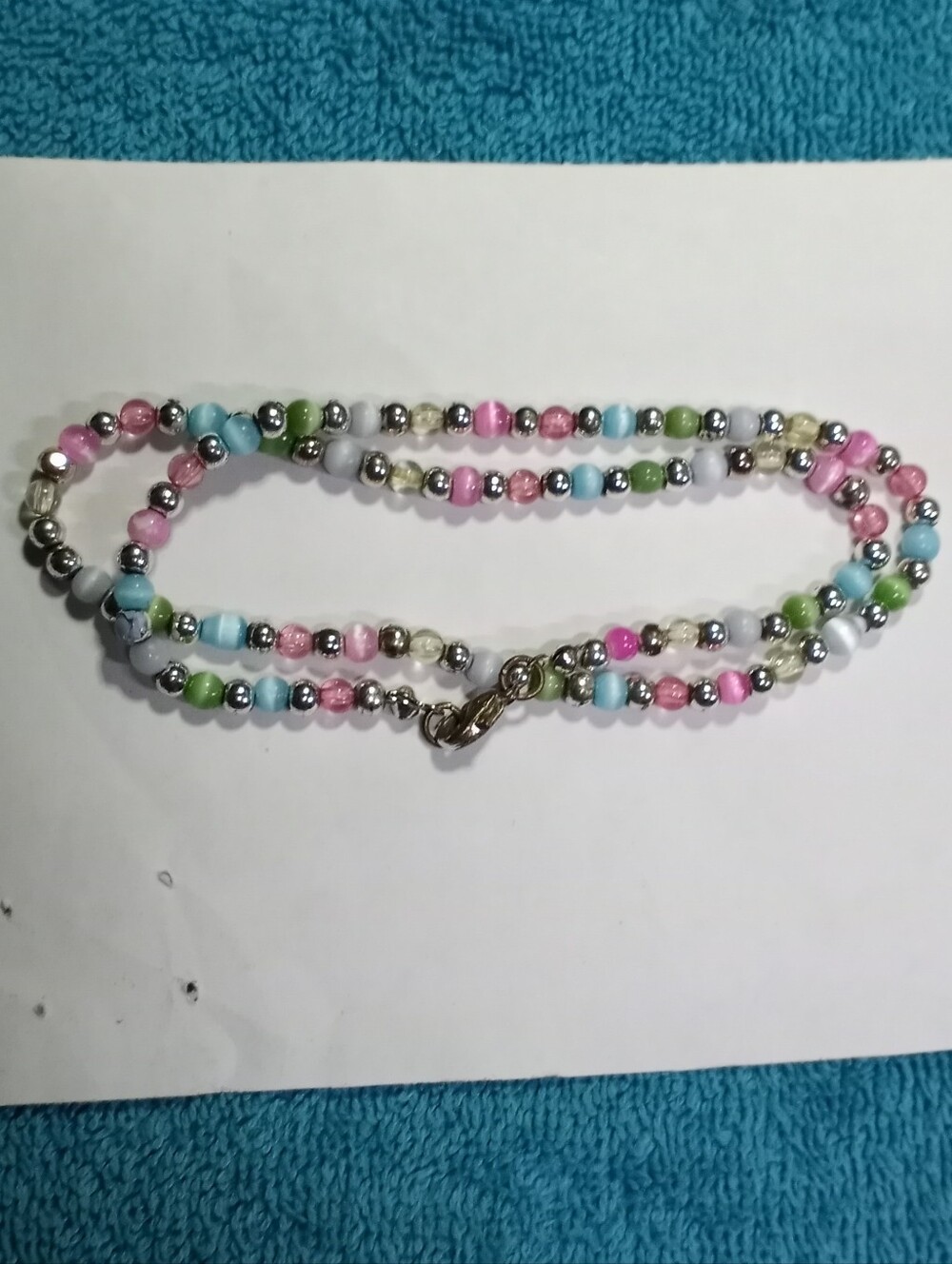 Pastel Beaded Long Necklace